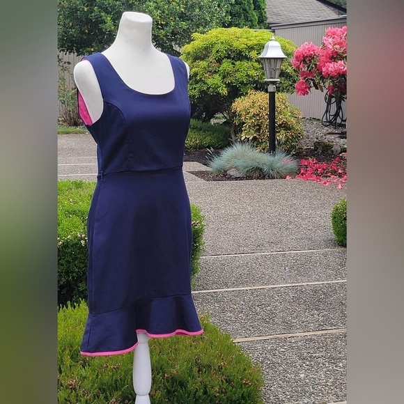 Monteau Cobalt Blue Mermaid Style Sleeveless Dress M - Picture 1 of 4